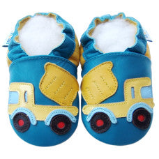 Soft sole booties / dump truck