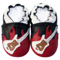 Soft soles leather booties /guitars