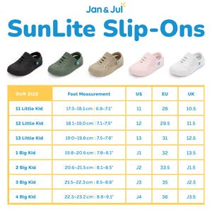 Kids SunLite Slip-On Sandals (sage green )