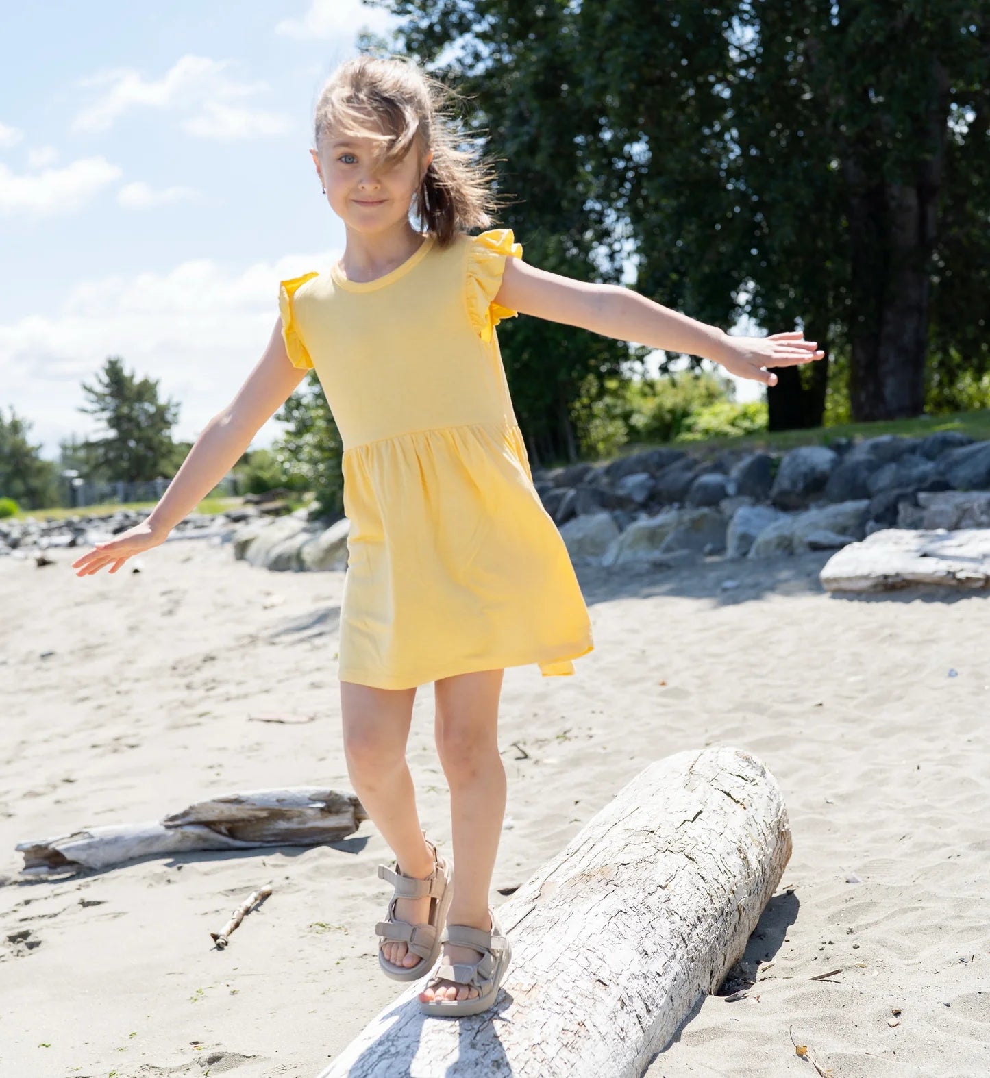 Bamboo Ruffle Dress with Bloomer