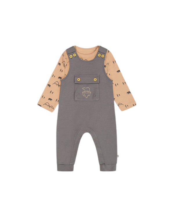 Organic Cotton Overall & Sweater Set