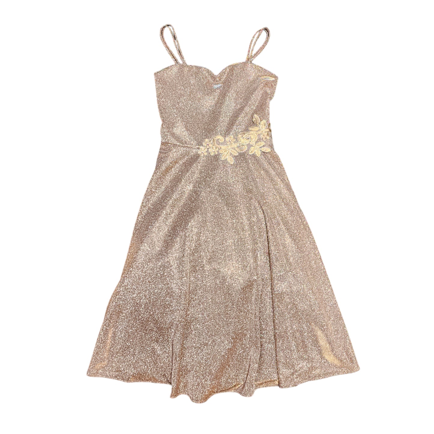 Rose Gold Shimmer Occasion Dress