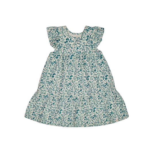 Organic Cotton Printed Ruffle Dress