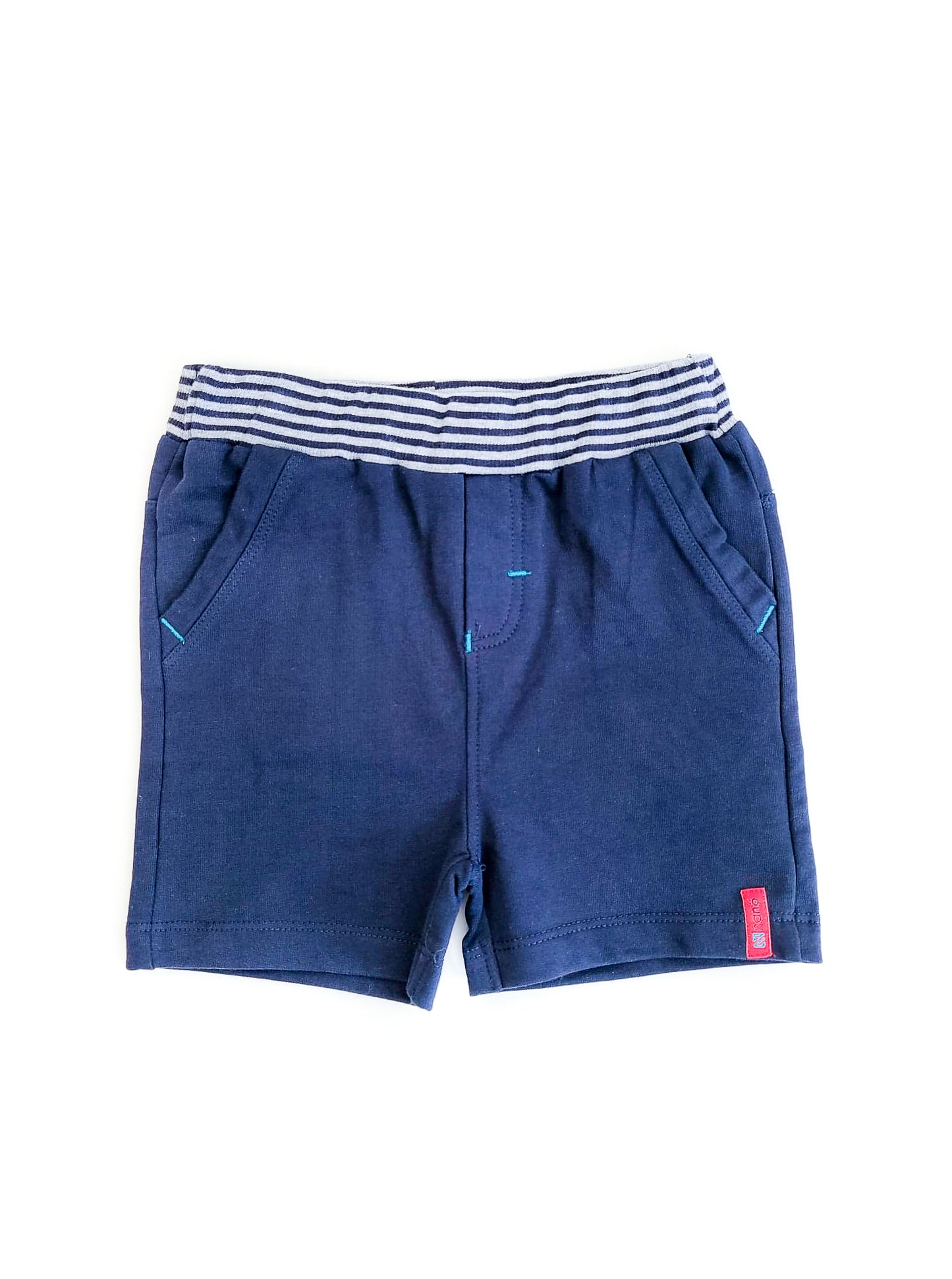 Navy and Stripe Shorts