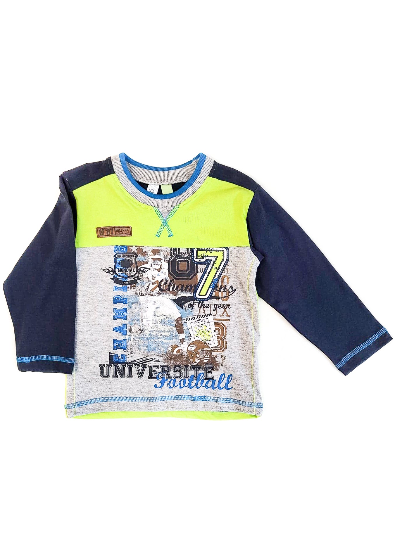 Long Sleeve Football Graphic Shirt