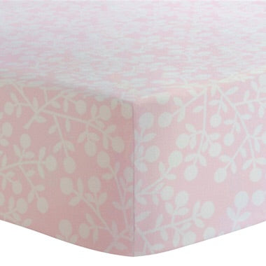 Kushies Crib Sheet-Berries Pink