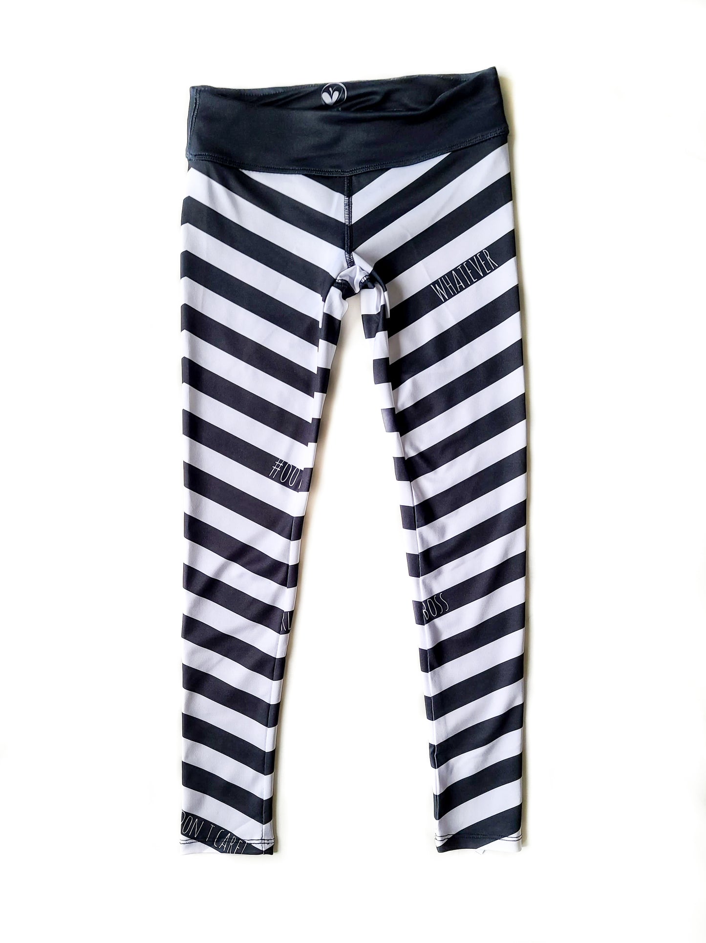 Printed Striped Leggings