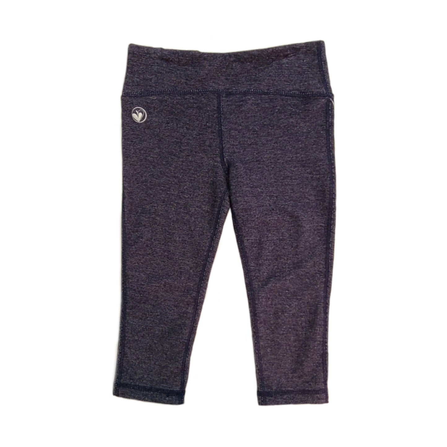 Faux Denim Capri Leggings