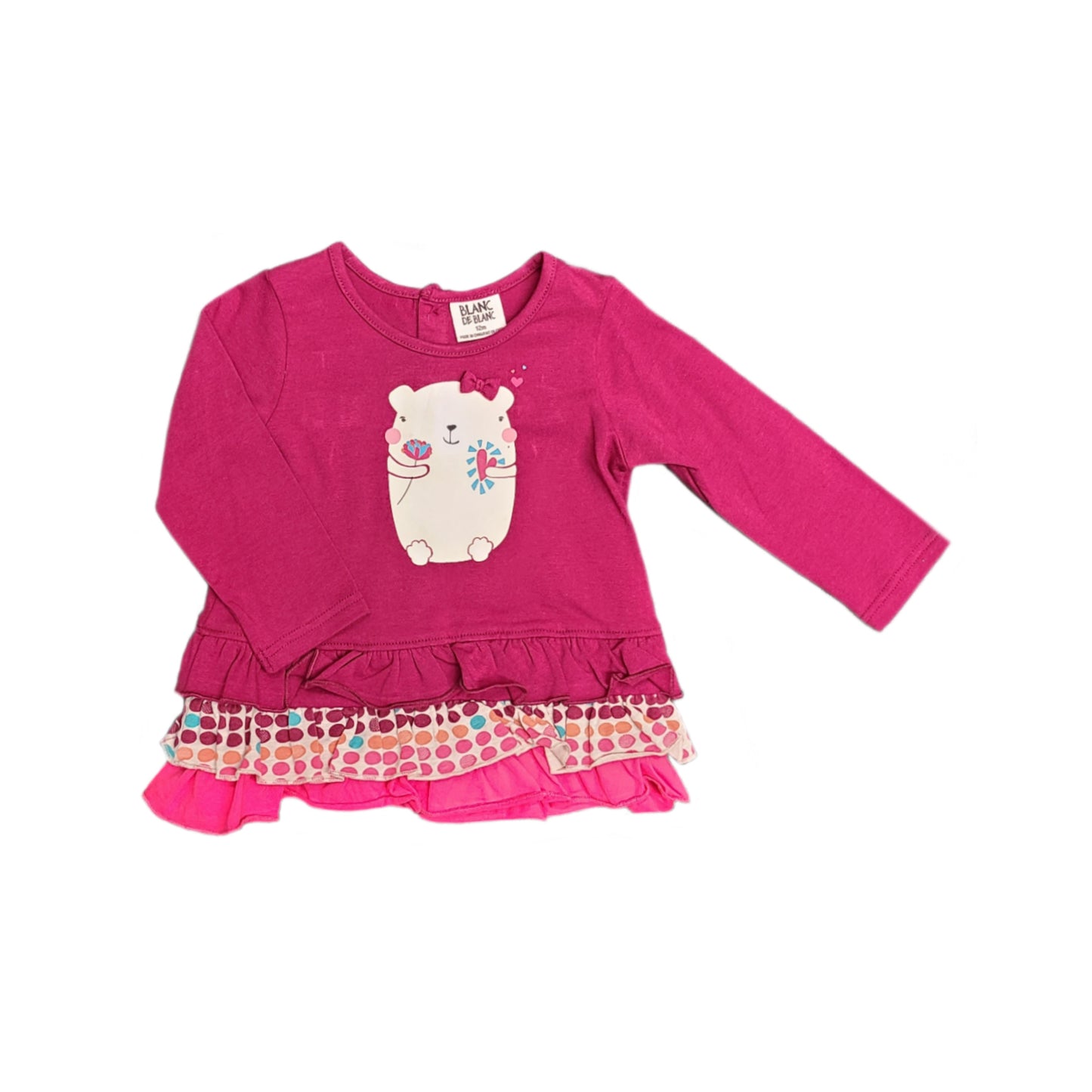 Polar Bear Ruffle Shirt