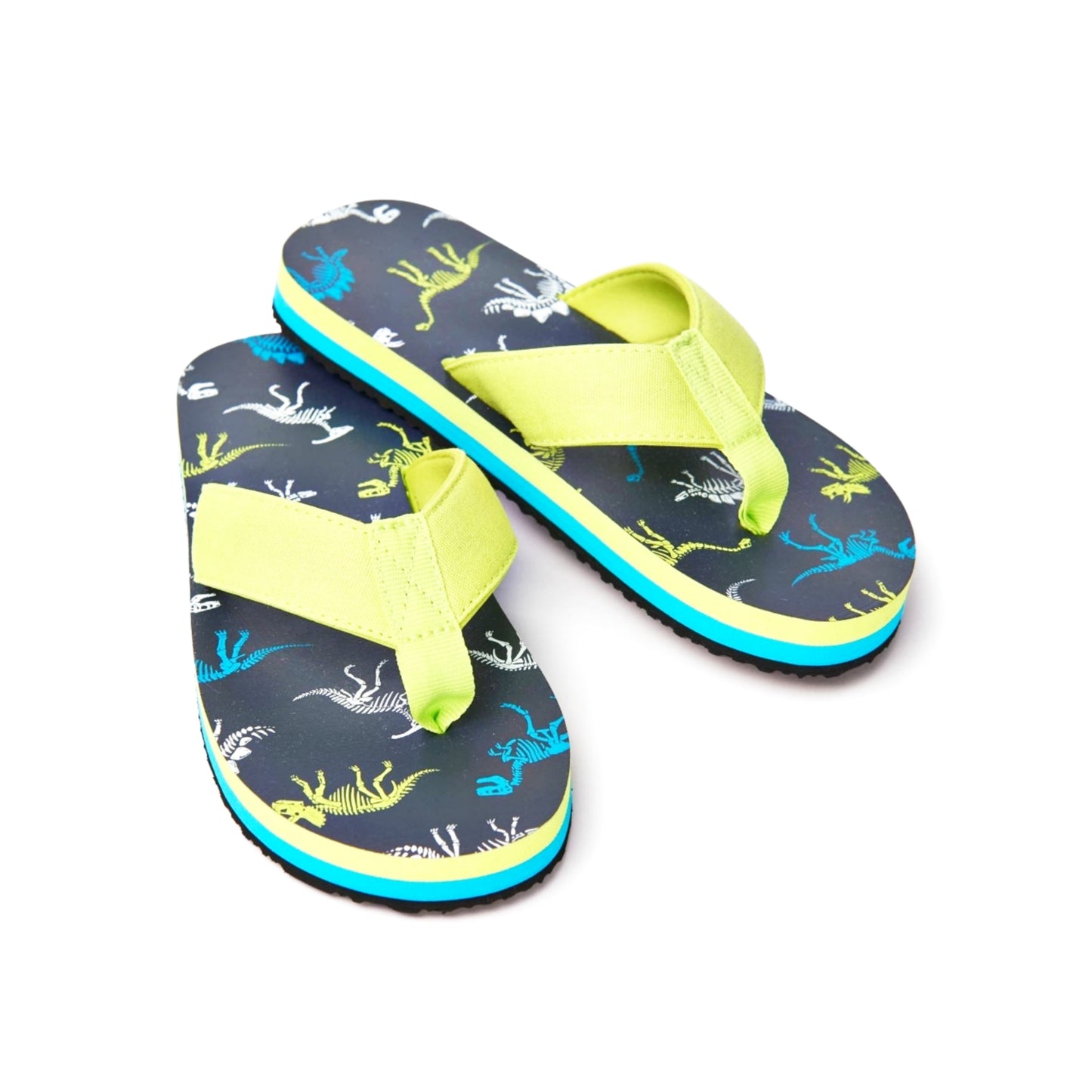Hatley Dino Fossils Flip Flops