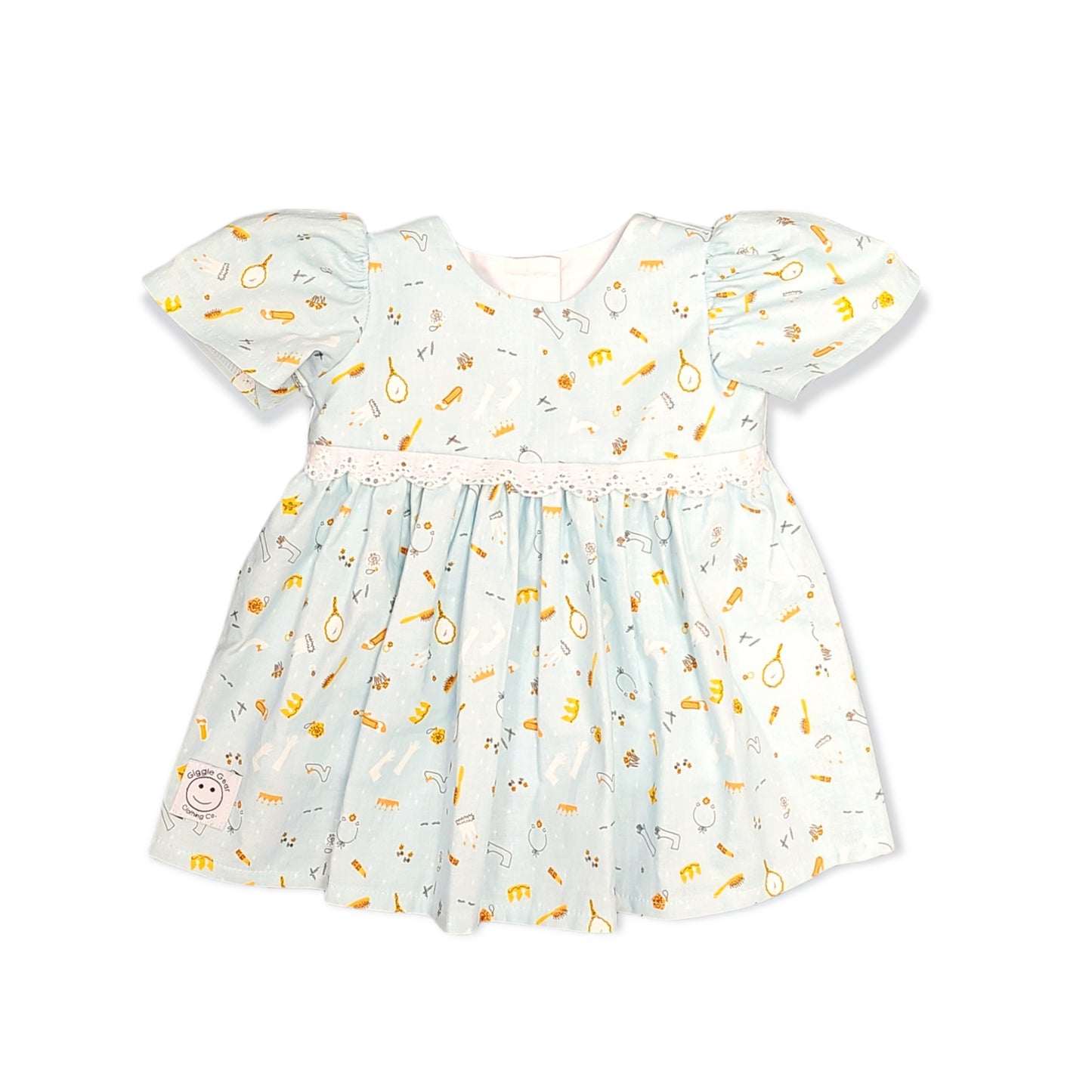 Blue Beauty Girl A-Line Dress