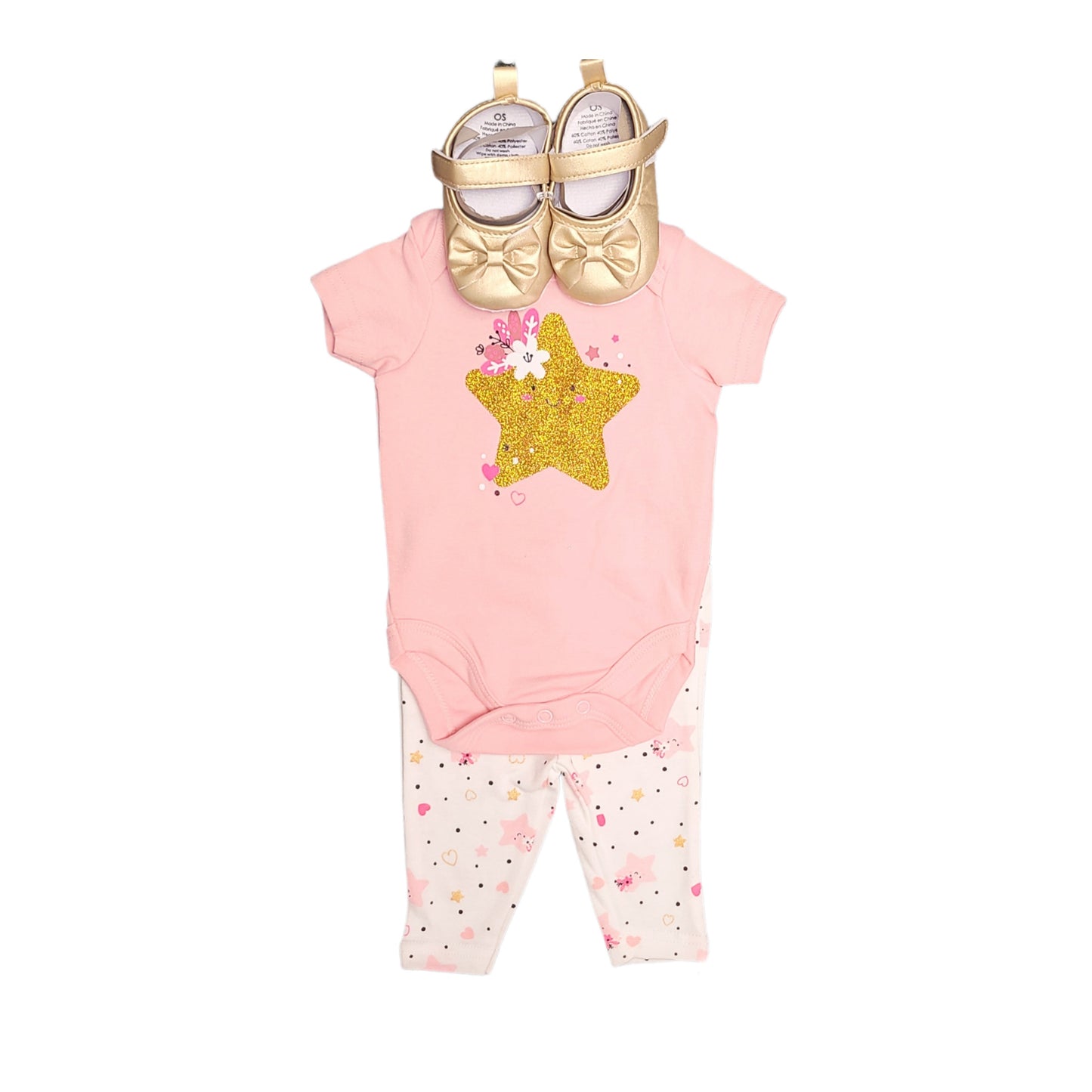 Pink Star 3 Piece Set