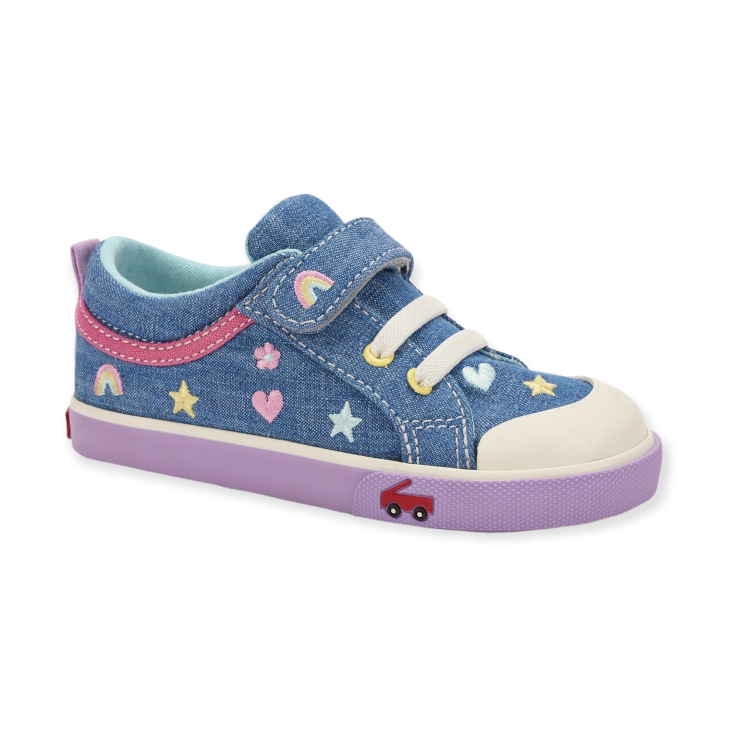 Kristin Chambray Happy Sneakers