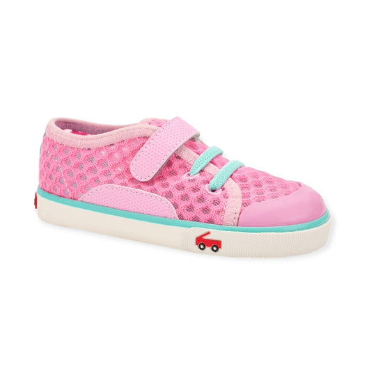 Saylor Pink Mint Mesh Sneakers