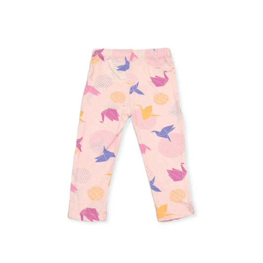 Bamboo Geometric Hummingbird Capri Leggings
