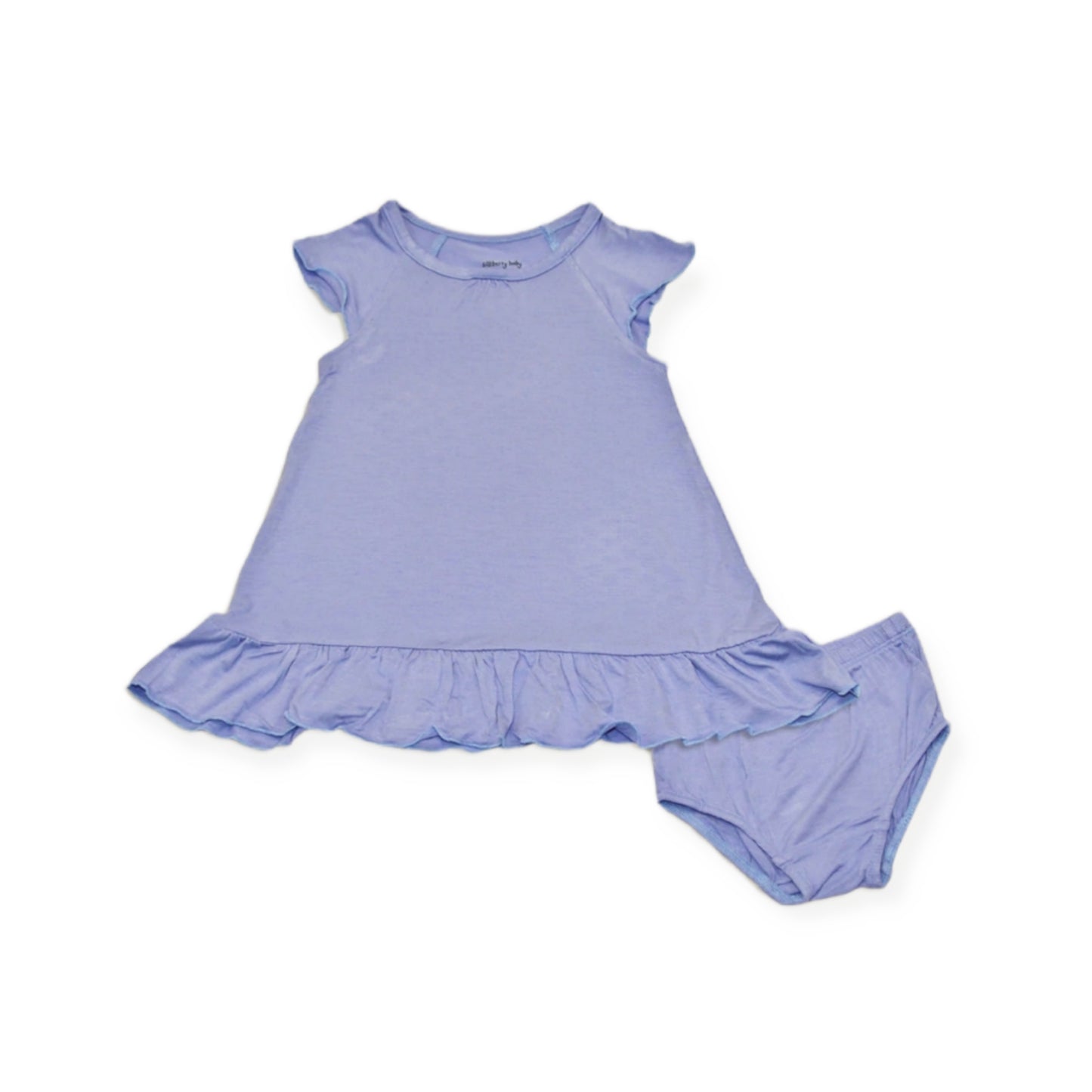 Purple Bamboo Dress With Bloomer