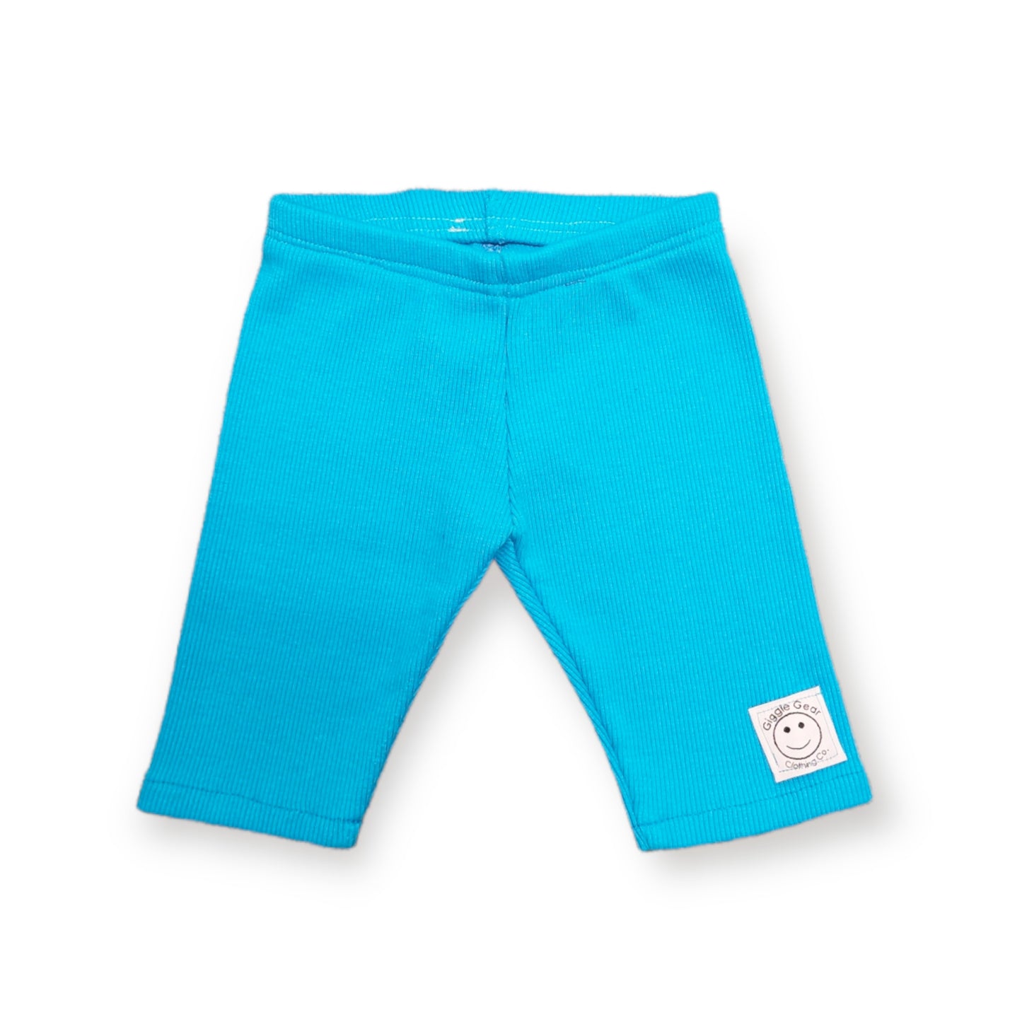 Blue Jersey Knit Leggings