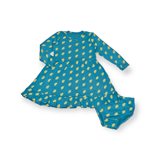 Dotty Leaf Bamboo Dress With Bloomer