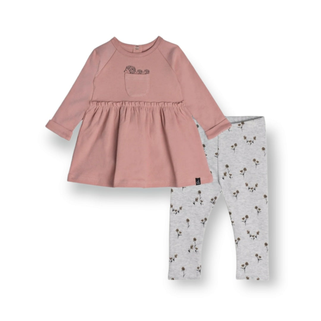 Organic Cotton Dress And Leggings