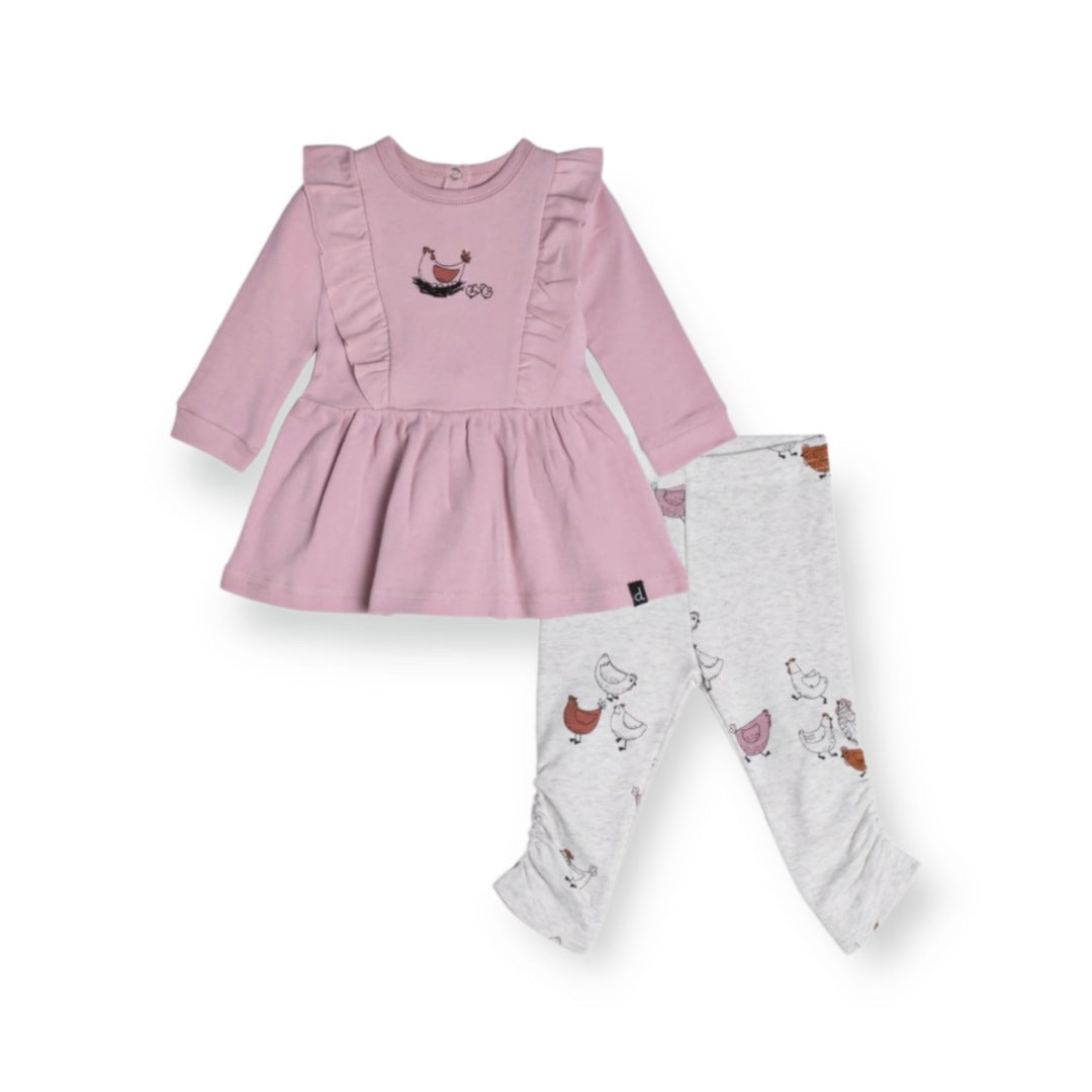 Organic Cotton Dress And Leggings