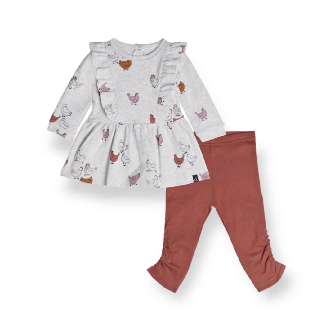 Organic Cotton Dress And Leggings