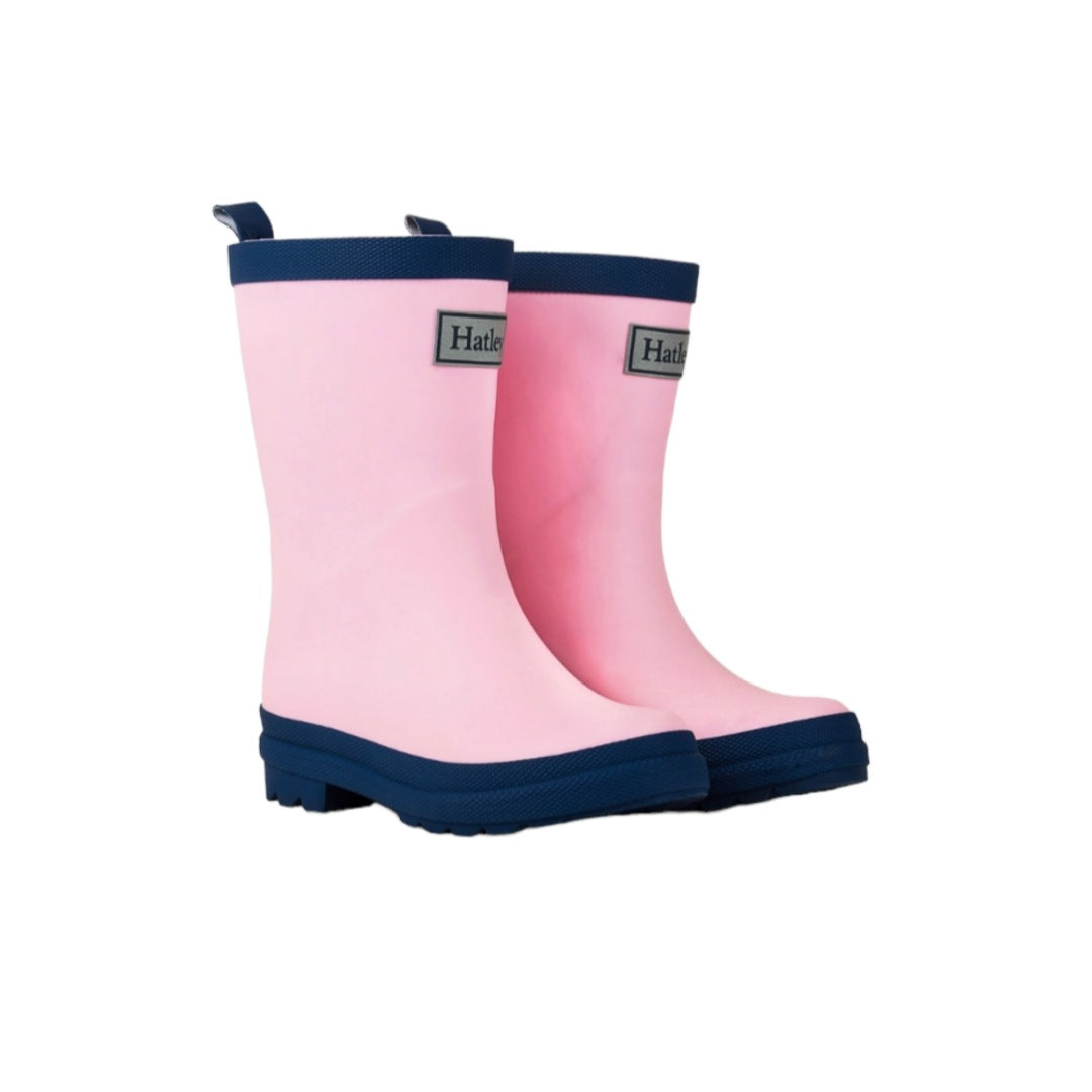 Hatley Pink and Navy Rainboots
