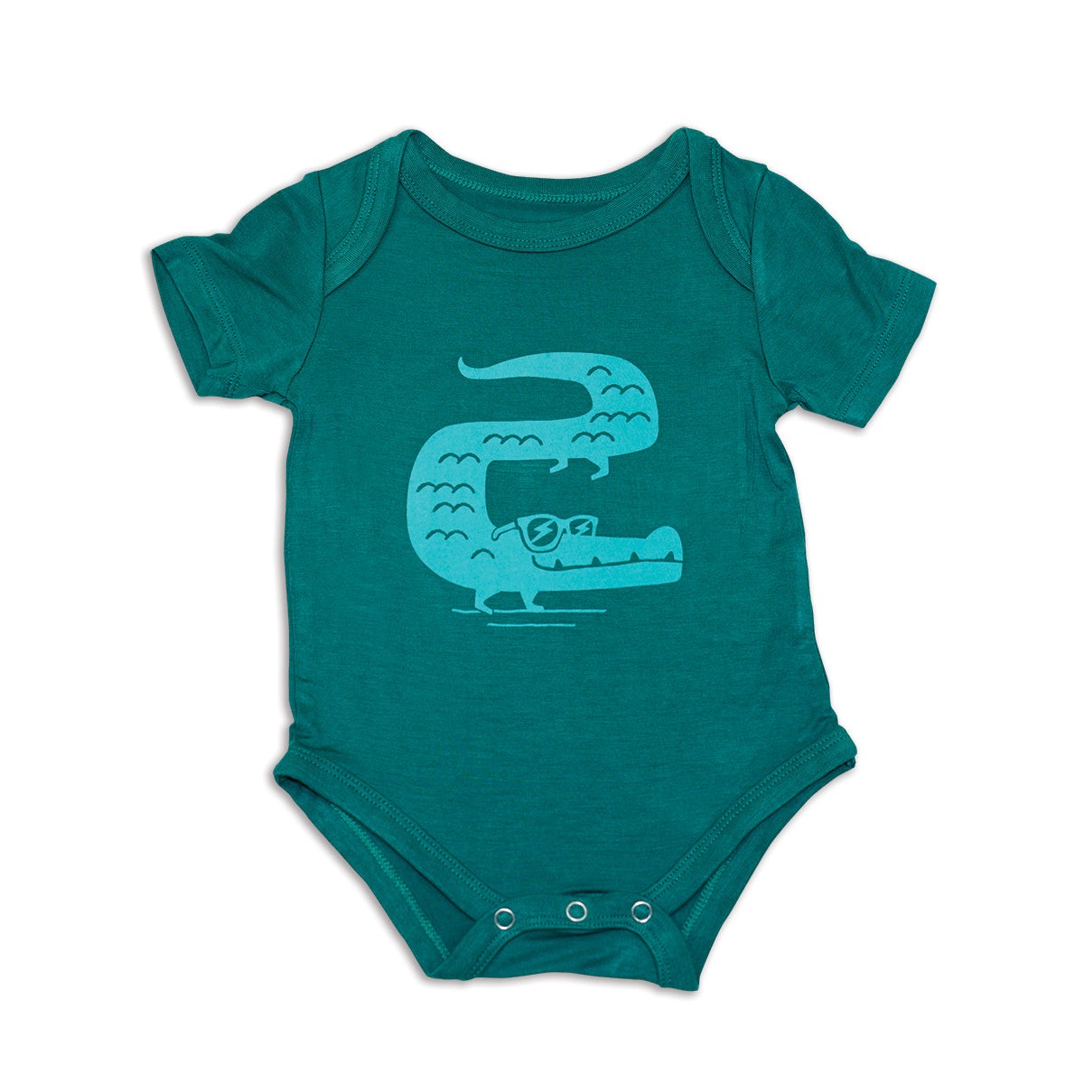 Bamboo Short Sleeve Croc Onesie