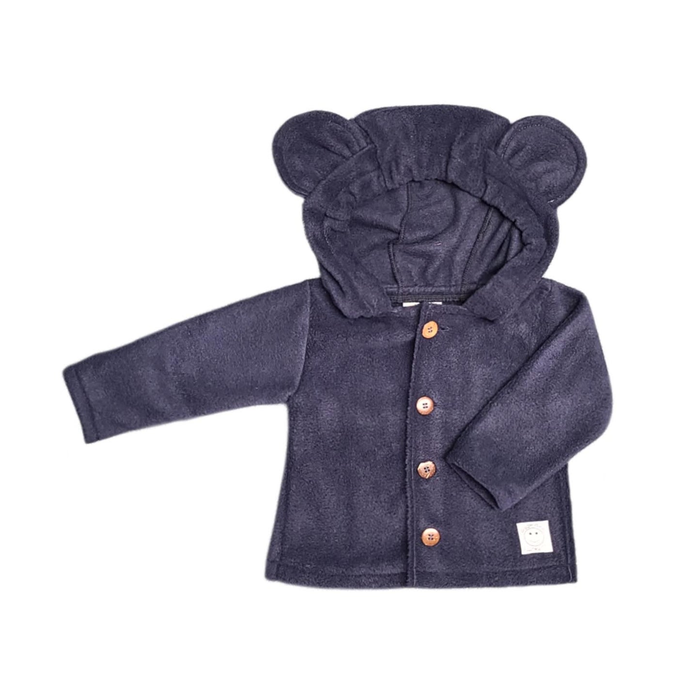 Hooded Fleece Button Up