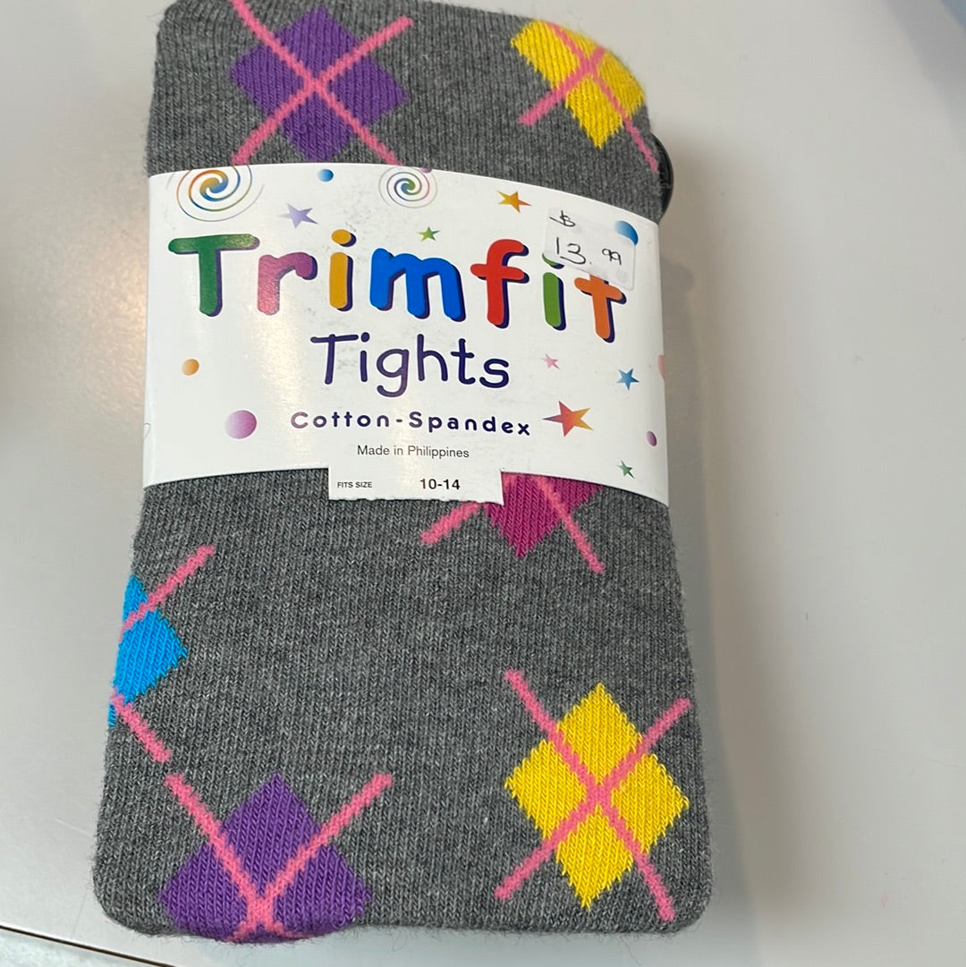 Printed trim fit tights