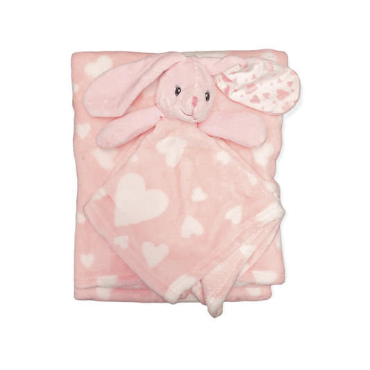 Plush Bunny Blanket Toy Set