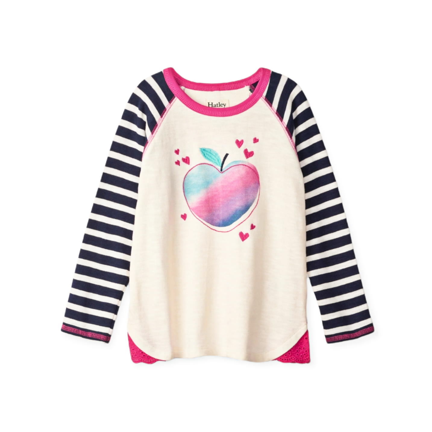 Apple Raglan Long Sleeve Tee