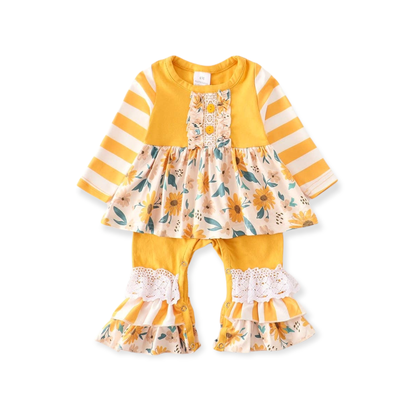 Floral Ruffle Tutu Romper