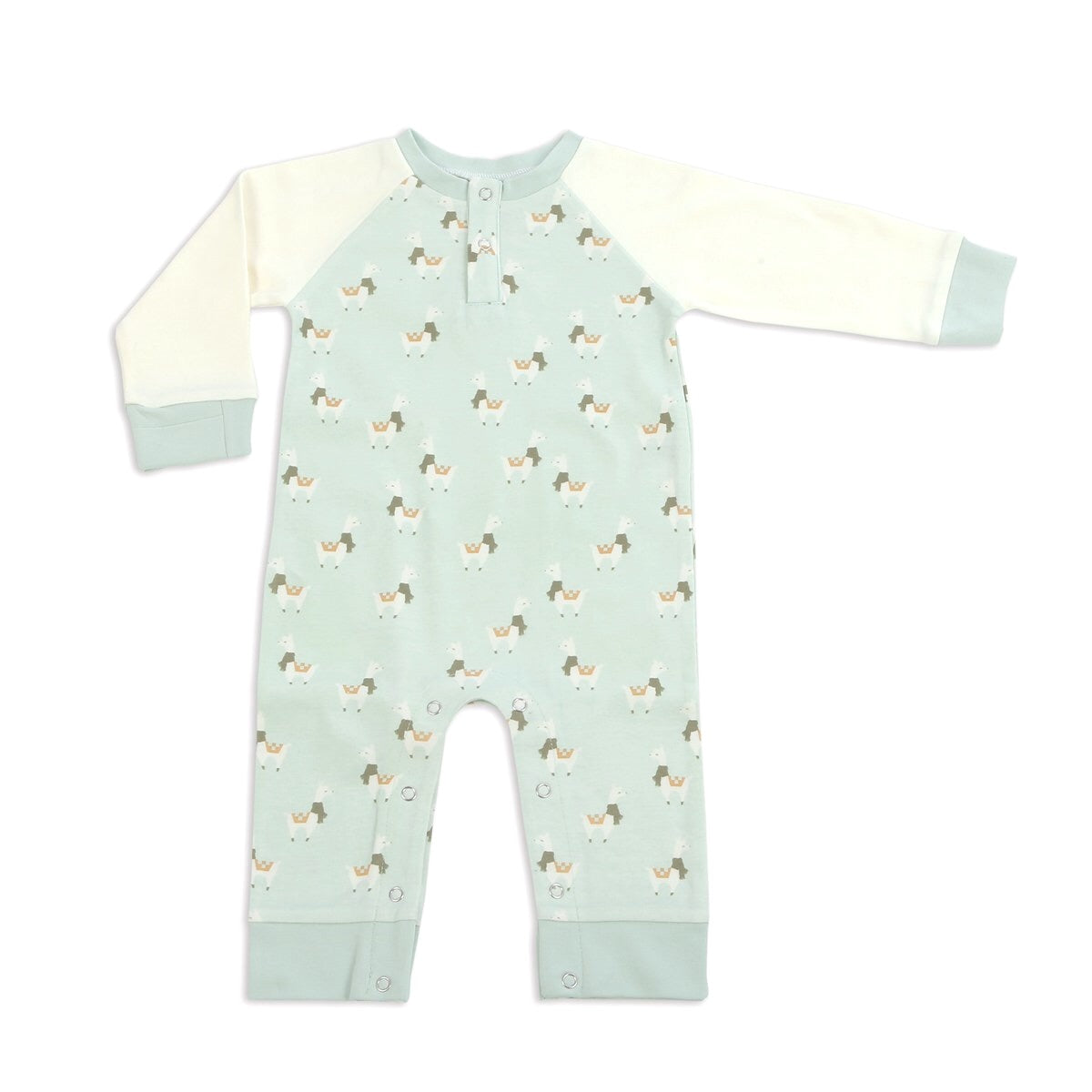 Green Llama Organic Cotton Romper