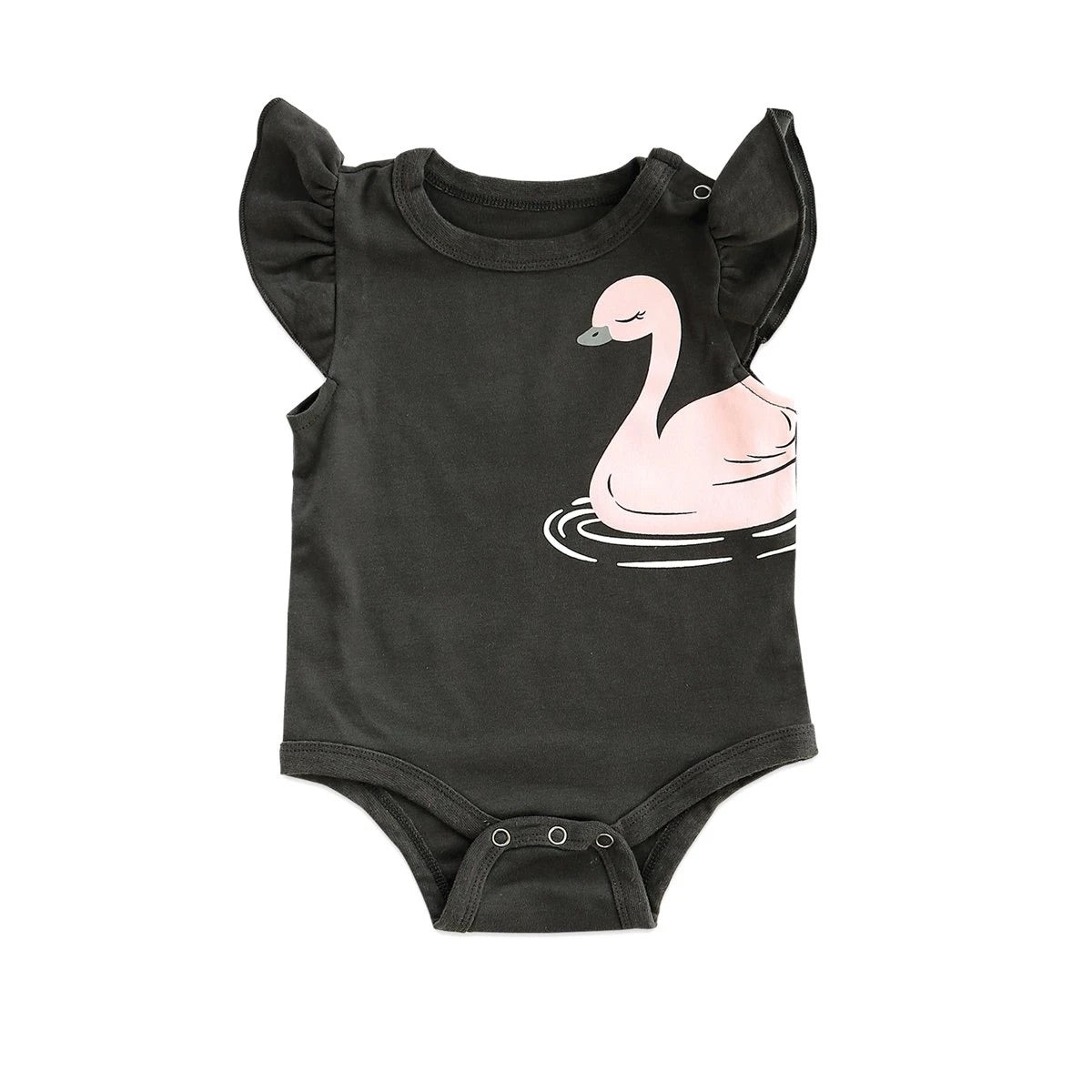 Swan Flutter Sleeve Onesie