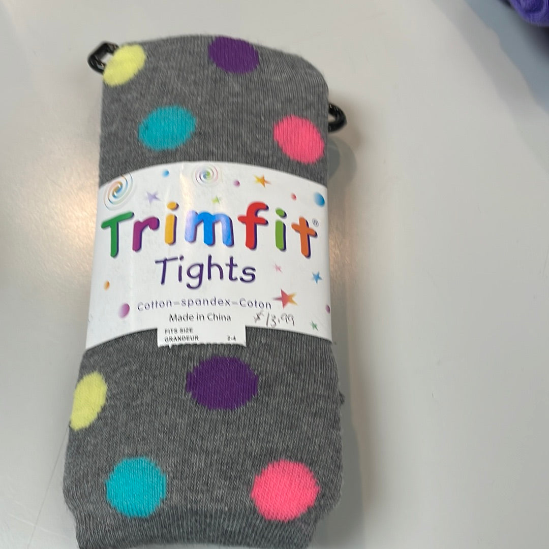 Printed trim fit tights