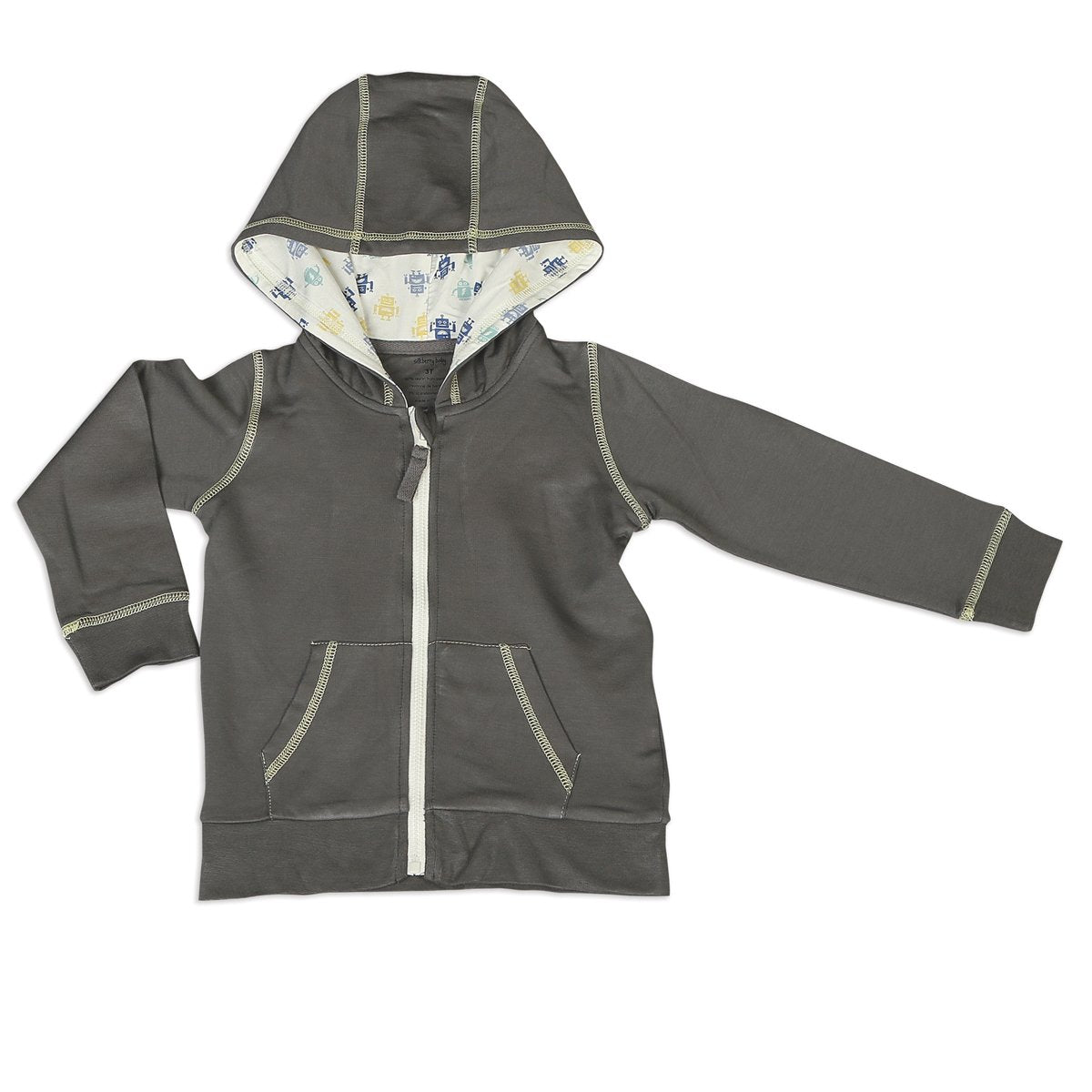 Grey Bamboo Fleece Hoodie