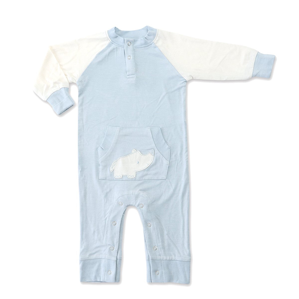 Bamboo Long Sleeve Rhino Romper