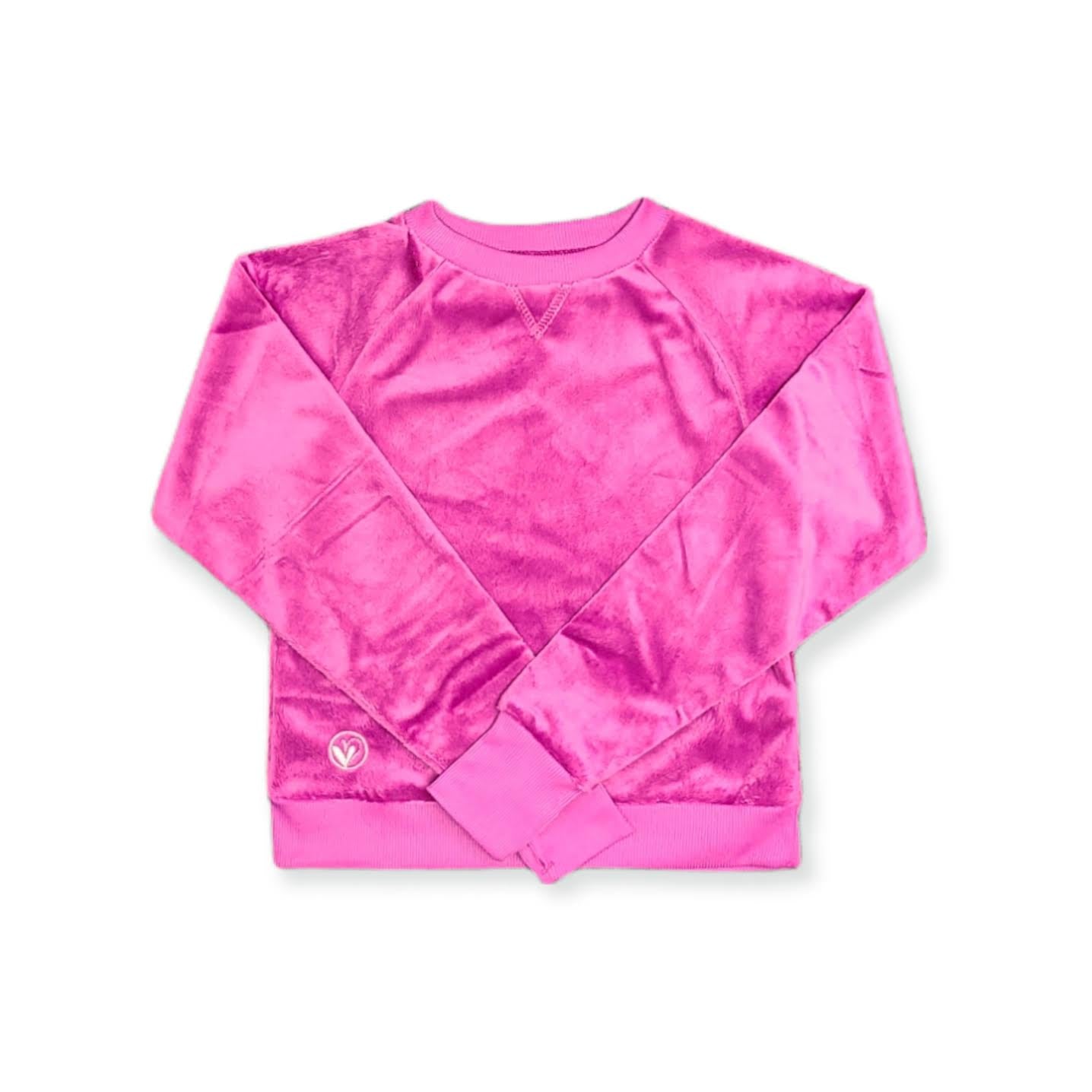 Minky Pull Over Crew Neck Sweater