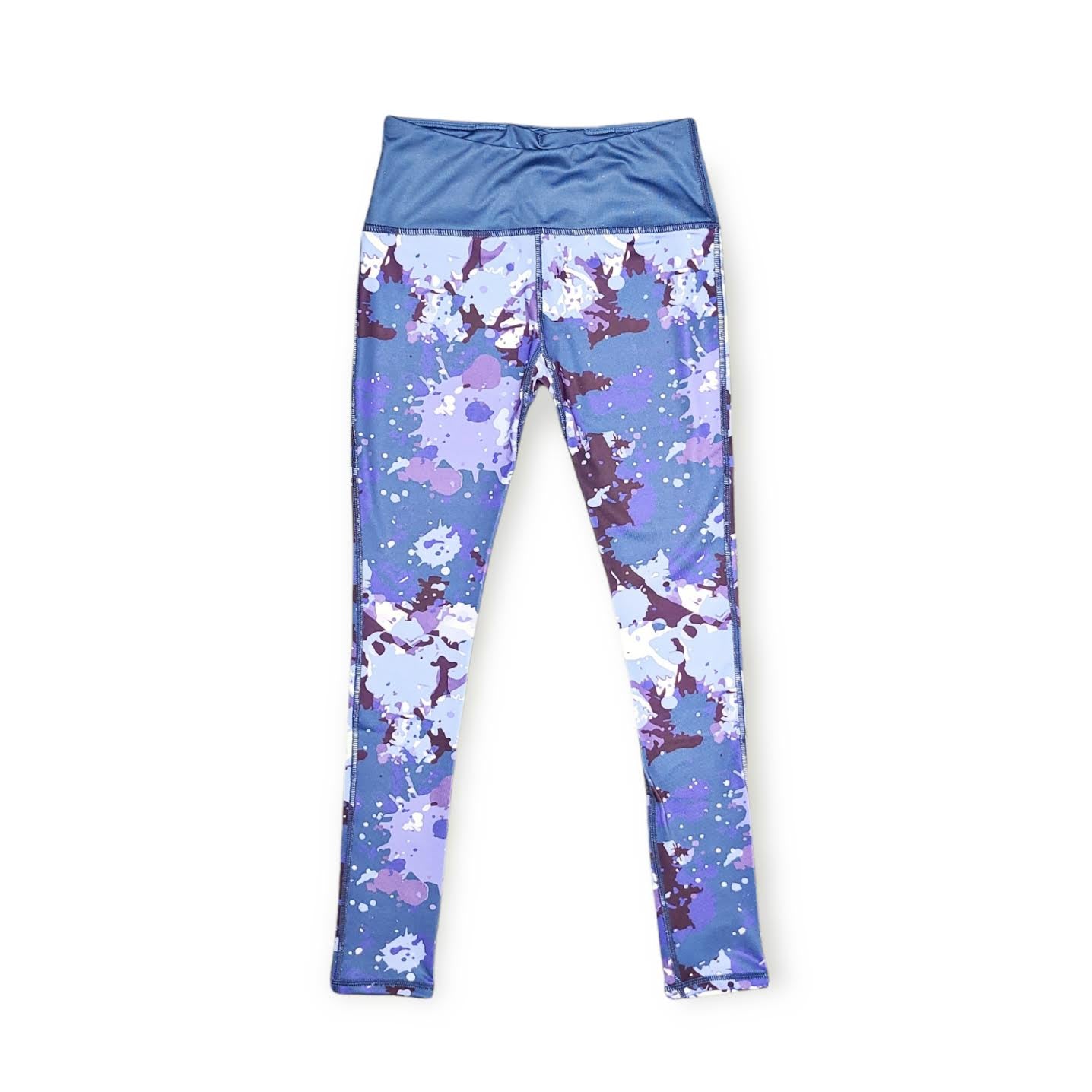 Blue Camo Printed Leggings