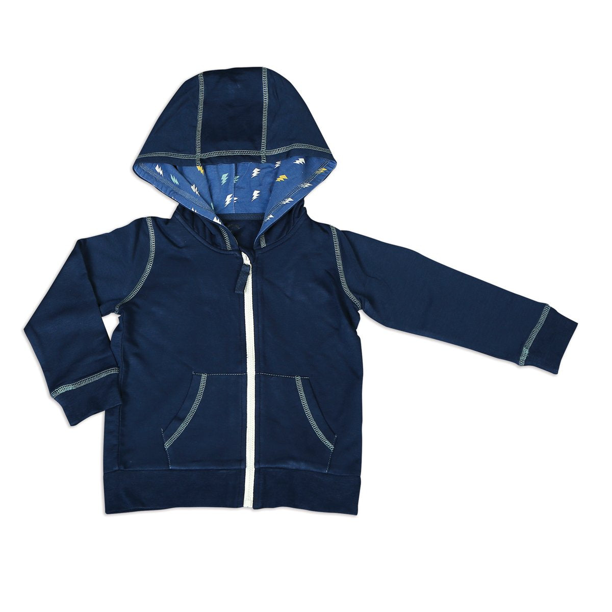 Blue Bamboo Fleece Hoodie