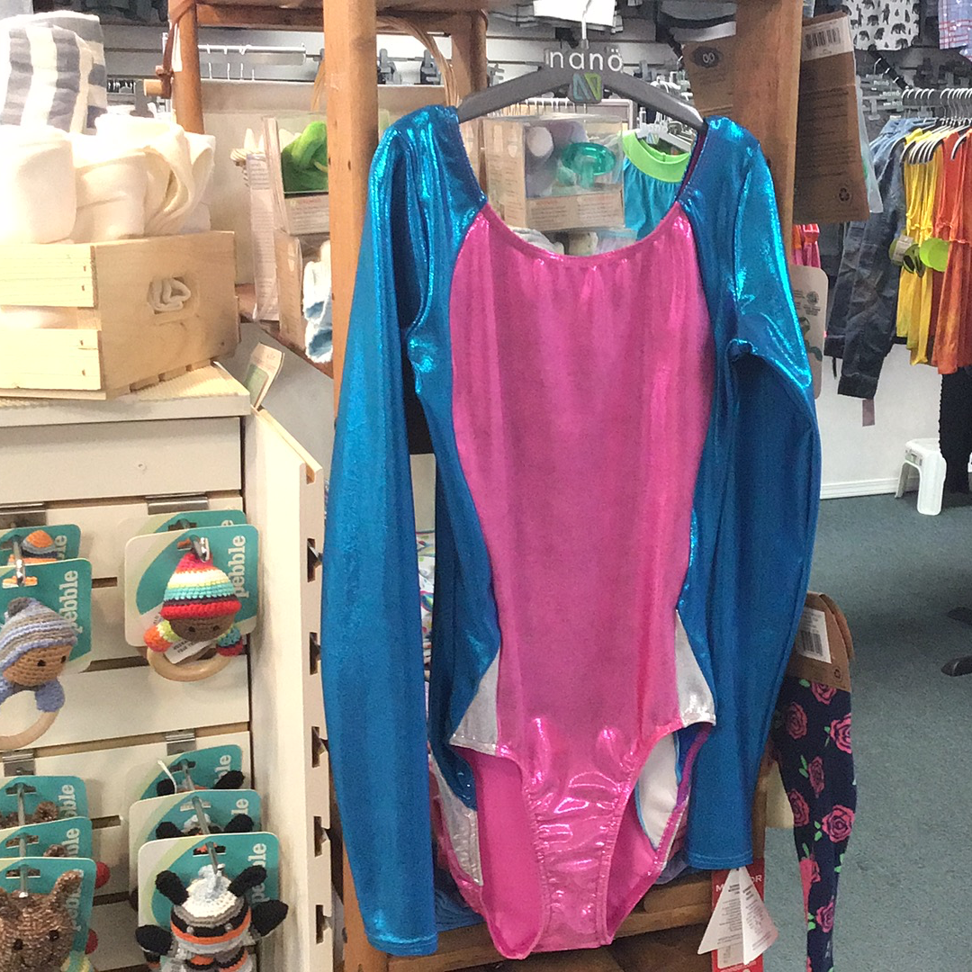 Mondor Long Sleeves Metallic Leotard