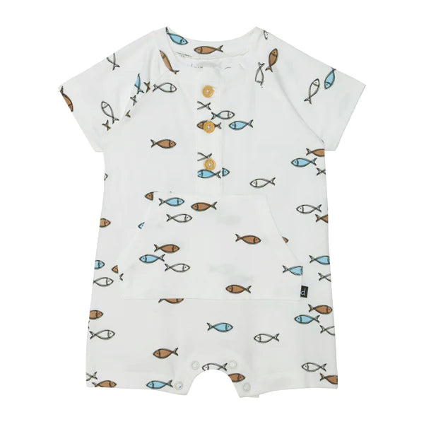 Organic Cotton Printed Romper