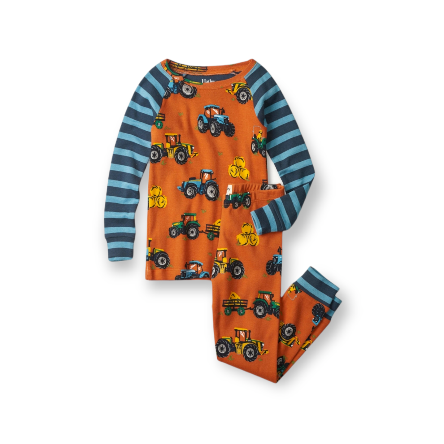 Organic Cotton Retro Tractor Pajama Set
