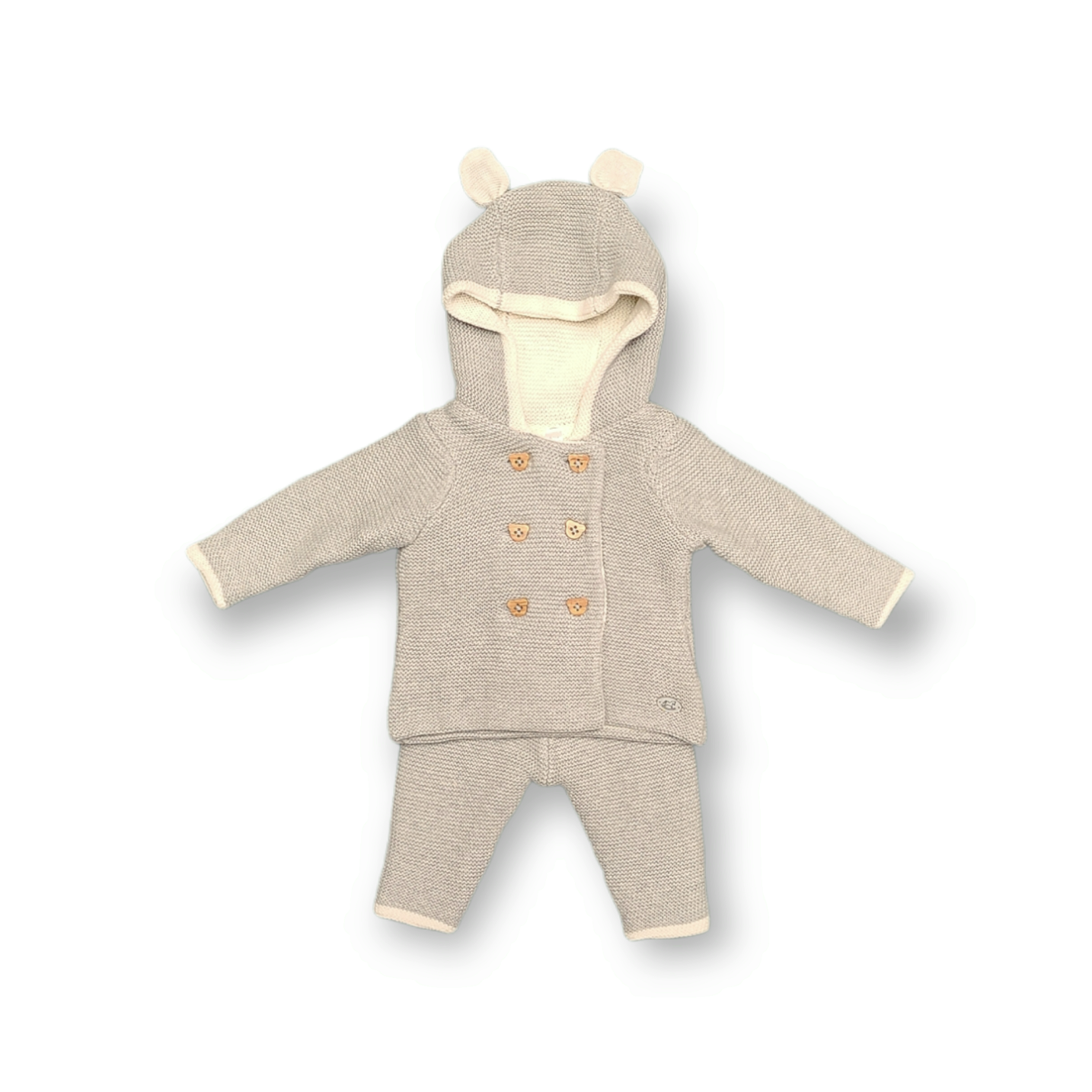 Grey Knit Sweater Set