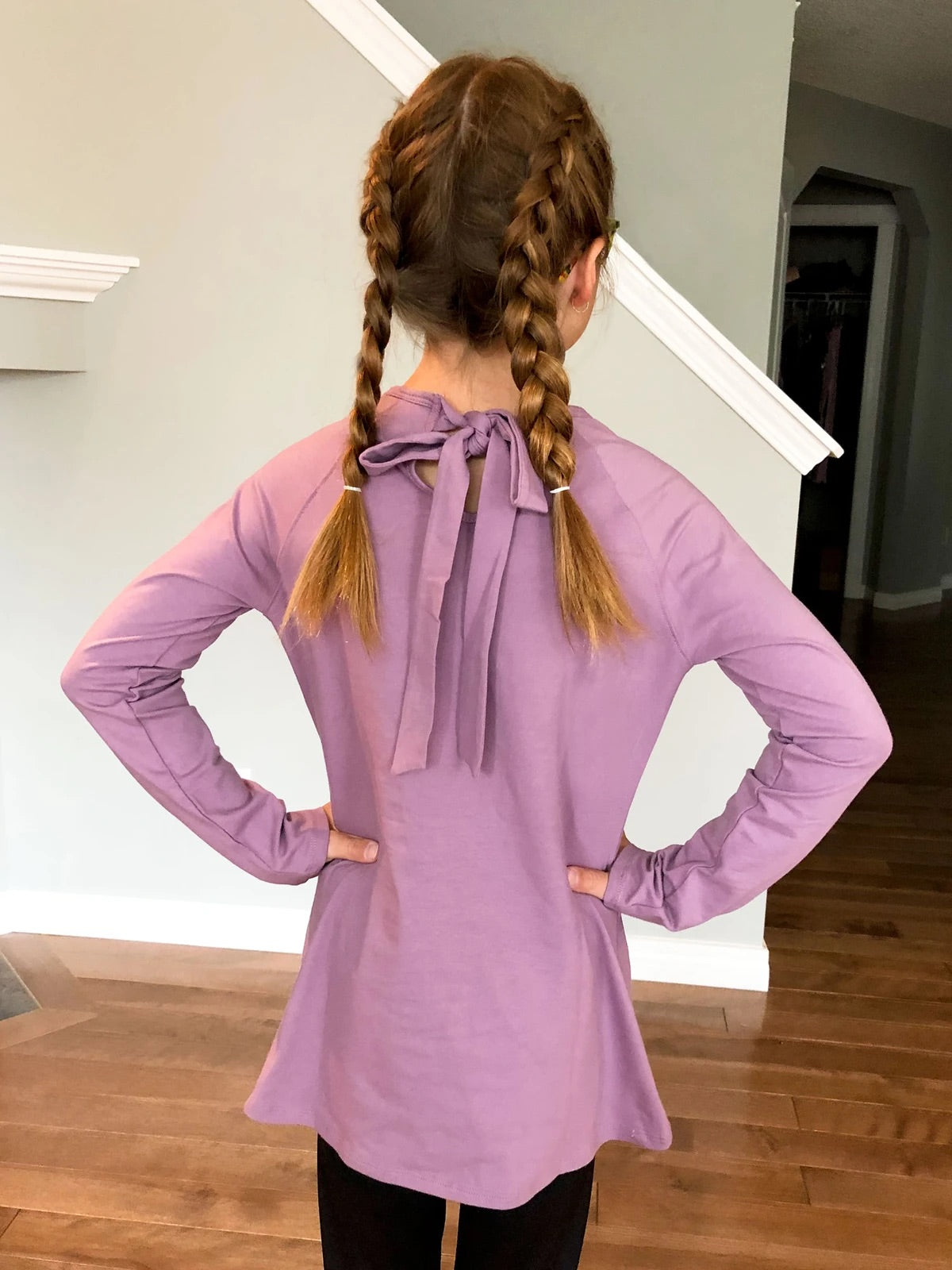 Heart Applique Long Sleeve Top