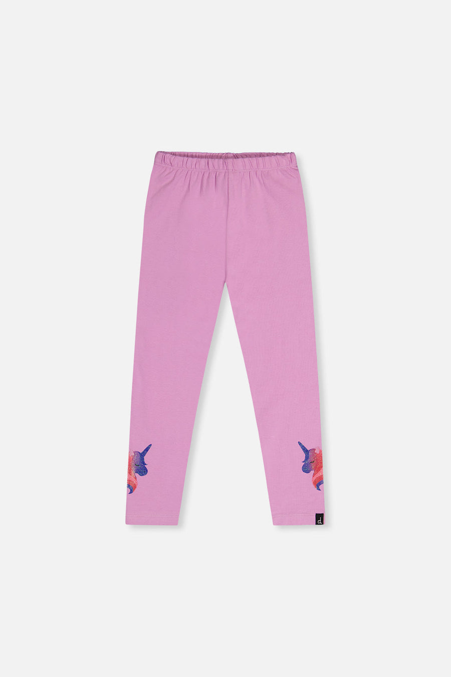 Purple organic cotton jersey leggings