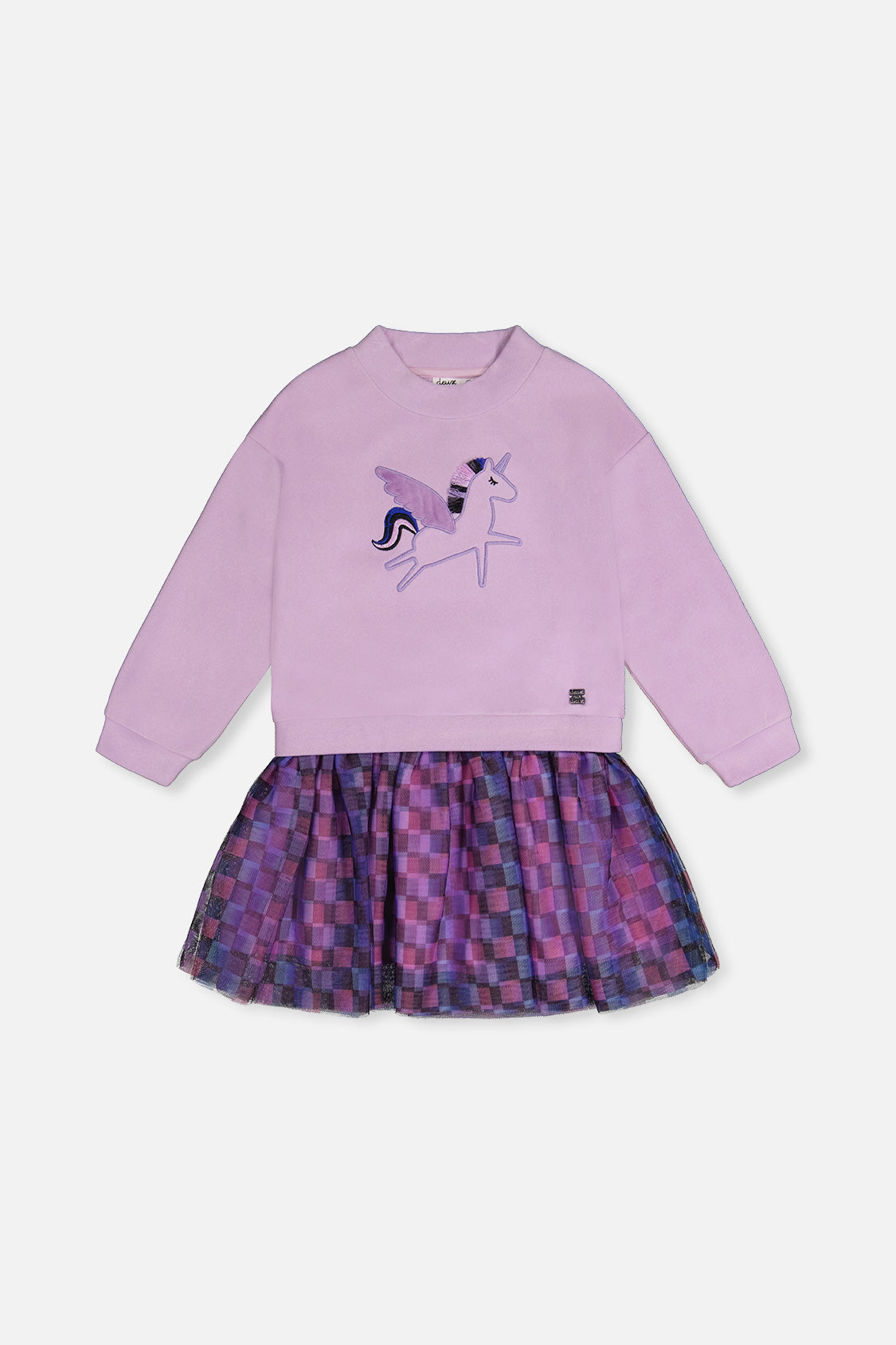 Two-tone purple dress