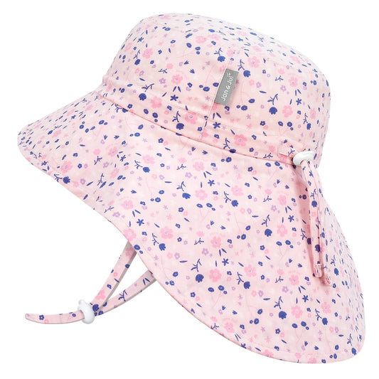 Cotton Xplorer flap Hats | Pink Blossoms