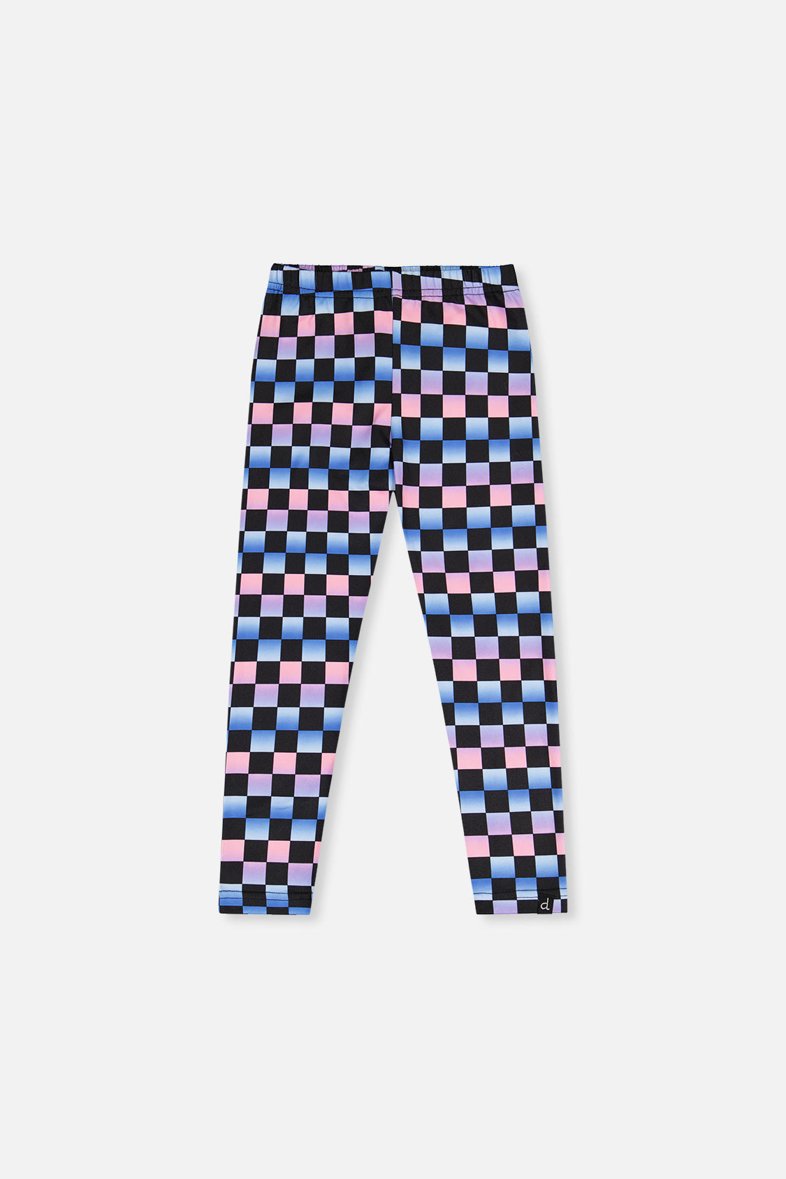Black leggings with a checkered print
