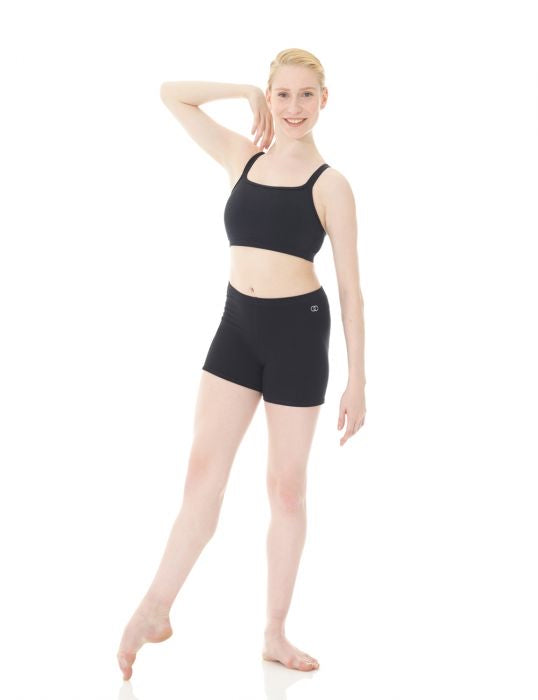 Mondor Black Cotton Dance Shorts